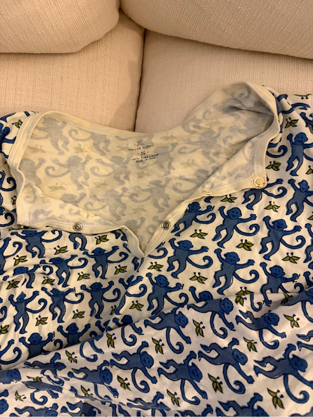 Roller Rabbit Monkey Pajamas - Picture 3 of 4